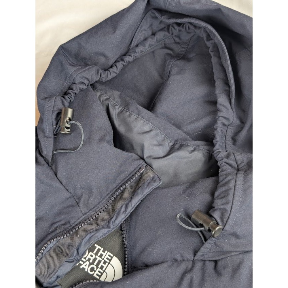 The North Face Nuptse 600 Fill Down Puffer Jacket Women's XL Dark Navy Hooded - Picture 12 of 16